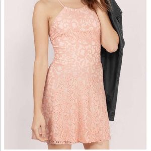 BLUSH Lace Skater Dress